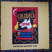 Coloured Stone - Black Rock From The Red Centre